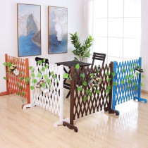 Courtyard small courtyard fence anti-corrosion Wood outdoor bar fence fence fence outdoor lawn plants