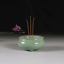 Sacrifice Buddha small incense burner ceramic household offering Buddha antique aromatherapy indoor sandalwood incense insert stove