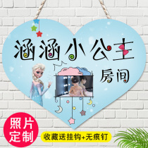 Photo custom bedroom card children's room door listing bedroom creative cute little prince princess room decoration door card