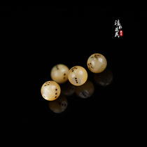 7mm fish bone shell with beads auspicious Tianmu dice accessories accessories white natural loose beads