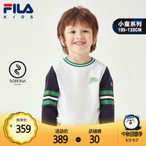 FILA FILA Phila childrens clothing childrens autumn clothing 2021 Spring and Autumn new pullover base Joker cartoon boy baby sweater