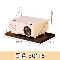 Solid Wood set-top box shelf non-perforated wall Wall living room bedroom projector wifi router stand