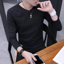 Sweater male V-collar spring and autumn thin Han edition knitting knitting sweater trend and chicken heart to lead mens clothing