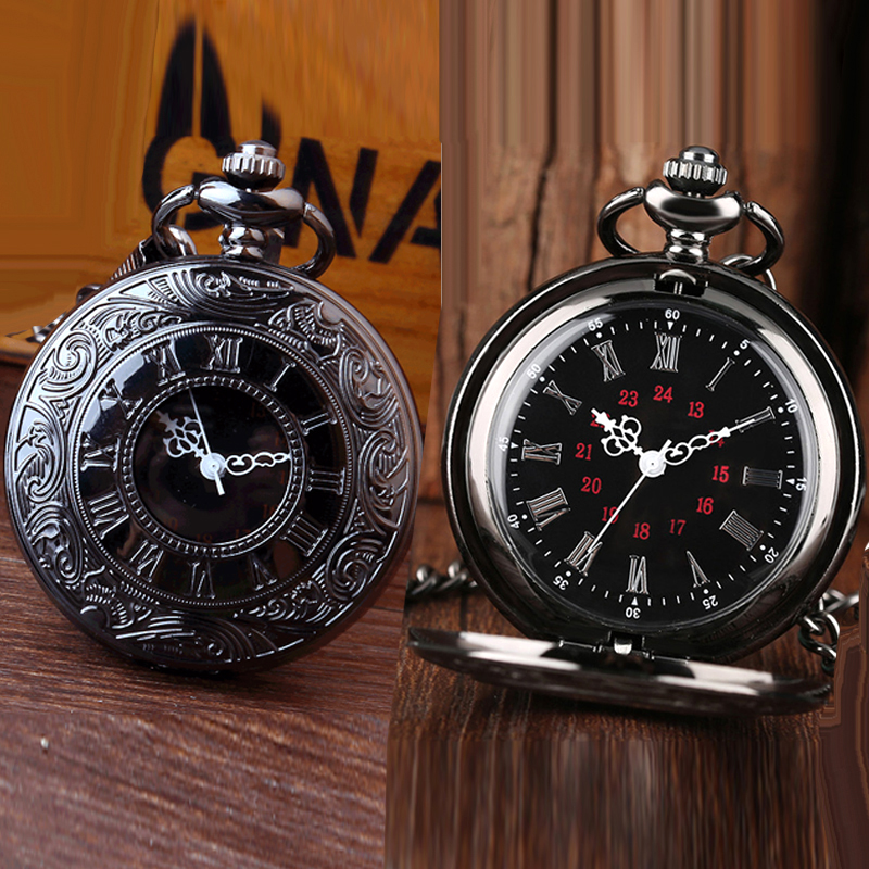 男性と女性の学生向けのヴィンテージ中空ローマ懐中時計、高齢者向けの明確な大きな数字が付いているカスタマイズされた写真レトロなフリップネックレス時計