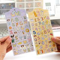 nekoni digital hand account sticker ins wind English letter goo card hand account book decoration material children's stickers