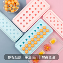 French bakery flow filling mold frozen ice ice ice box grid silicone ice ball with milk yellow flow heart moon cake mold
