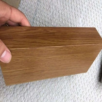 Hot transfer galvanized iron pipe Wood Tube stainless steel mahogany grain stair handrail oak color square pass mahogany Oval tube