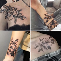 Grass body stickers semi-permanent 1 year European and American letters waterproof stickers men and women Big Picture non-reflective front chest wash can not fall off