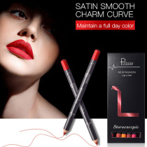 12-color lip liner Waterproof long-lasting female hook line does not bleach lipstick lip liner nude color does not stick to the cup