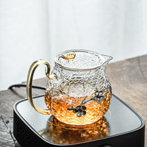 Old Hops Glass Boiling Teapot Bubble Teapot With Filter Tea Leak Liner Flower Teapot Inlaid Tin Flower Heat Resistant Kung Fu Tea Set