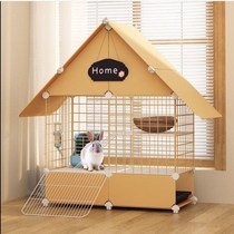 Rabbit Cage Home Dutch Pig Hamster House Special Size Villa With Tray Rabbit Caged Nest Supplies Anti-Spray Urine