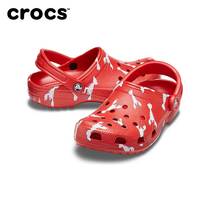 Crocs Karochi Red Cave Shoes Men's and Women's Shoes 2022 New Lobster Printed Sandals Beach Shoes 206375