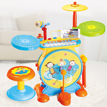 Polaroid electronic organ drum boys and girls simulation jazz drum toys children Baby Beating musical instruments 3-6 years old