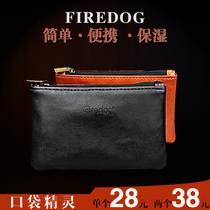 FIREDOG original soft leather portable pipe hand roll tobacco bag moisturizing tobacco bag change