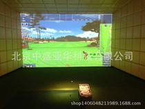 Simulation indoor golf manufacturer quality assurance golf simulator Korea simulation golf equipment curtain