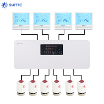 SUITTC floor heating chamber control temperature set control box water separator thermostat electric valve actuator supporting use