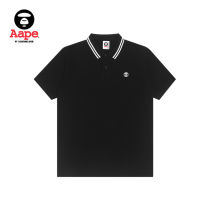 Aape Men Spring Summer Apes Embroidery Letter Print Polo Shirt 0772XXG