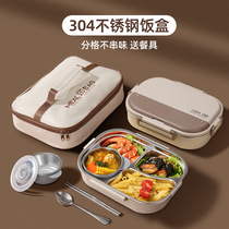 Insulation lunch box for working class microwave oven heating primary students special division stainless steel lunch box