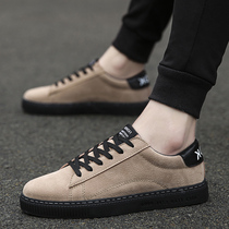 Hong Kong Chao brand new spring and autumn Korean fashion mens shoes Joker board shoes sports leisure winter plus velvet canvas shoes