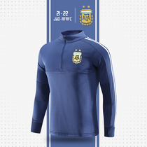 Argentina Messi jersey football training suit sports suit men's custom autumn and winter long sleeve warm competition appearance suit
