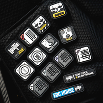 LAUTIE old blacksmith magic sticker EDC Army fan accessories arm badge Tactical Shoulder Badge Backpack with rubber sticker