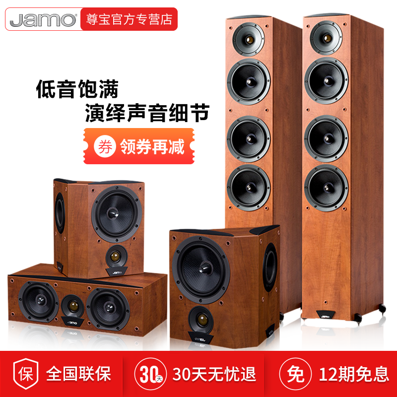 Denmark JAMO/Zunbao C607+C60CEN+C60SUR+J10 Home Theater 5.1 Audio Suite
