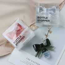 Export Japan wine stopper Champagne stopper Creative bow fairy wind sealed silicone wine stopper