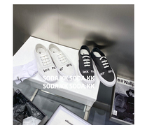 SODA KK 21 summer offset letter black and white low-top casual comfortable skate shoes canvas shoes women