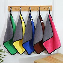Coral Suede Wipe Car Towels Thickened Water Absorbent Car Supplies Big wipe towels Cleaning rag wholesale Custom LOGO