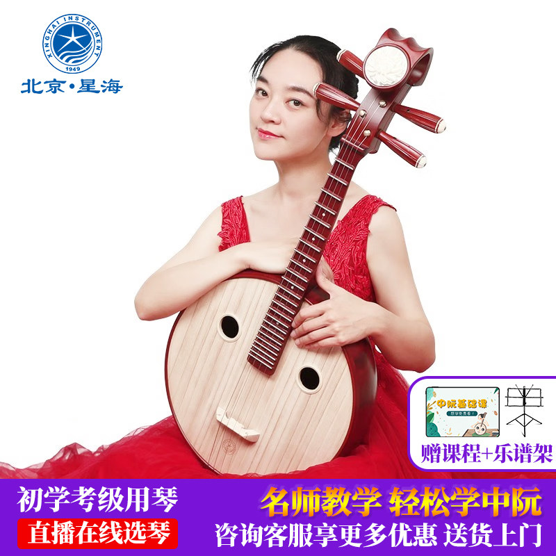 中国　中阮 宋廣寧普級中阮