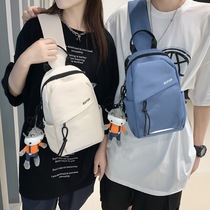 Tide Signs Day Series Chest Bag Men Brief Canvas Student Slanted Satchel Bag single shoulder bag Backpack Backpack Small Satchel Bag