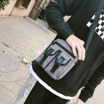 ins slanted satchel male tide card retro casual single shoulder bag woman 2022 new day series large capacity commuter mailbag