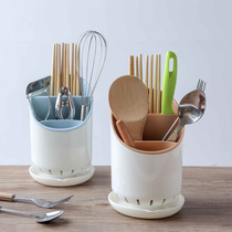 Home Kitchenette Chopsticks containing box Chopsticks Cylinder Drain Cutlery shelf Tofast Sub-cage Spoon Cage Barrel Chopstick Basket