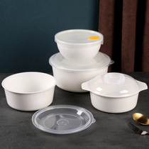 Longshida microwave soup bowl fresh box practical bowl high quality round with lid fresh bowl lunch box