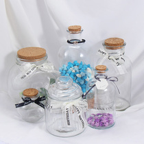 Lucky star origami strip vow bottle glass jar wooden cork shell desert creative handmade diy drifting empty 520