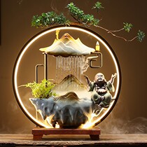 Fengshui wealth ornaments Zhaocai desk living room entrance Chinese fountain revert fragrance desktop opening gift gift gift