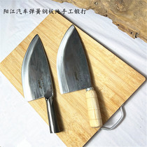 Hand forged spring steel beef cutter cutting knife pork cutting knife cutting knife and cutting lamb meat cutting knife