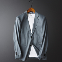  Light luxury European station high-end small suit thin slim autumn mens suit jacket slim casual single west wild