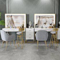 Net red beauty salon makeup table photo studio makeup table with lights professional makeup makeup artist special wedding shop dressing table