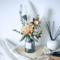 Dried flower bouquet Nordic ins real flower Rose Cafe living room decoration home decoration birthday gift