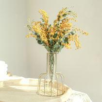 Acacia desktop decoration dried flower bouquet ins living room decoration Penglai pine Pu reed dried pollen color Yunnan true flower