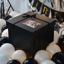  Oversized gift box Large empty box Birthday gift box Gift box packaging boy box to send boyfriend surprise net celebrity