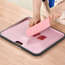 Cutting board Antibacterial mildew household cutting board Chopping board Cutting board Sticky board Fruit small plastic knife board Wheat straw