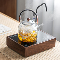 Glass automatic water boiling tea maker household large capacity kettle transparent lifting beam boiling teapot electric heating electric ceramic oven