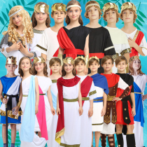 Children's Day performance costume ancient Greece Zeus children ancient Rome princess prince costume Greek wise man costume