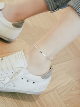 s925 sterling silver snake bone anklet girl day Korea minimalist silvery ankle sterling silver ankle student accessories gift