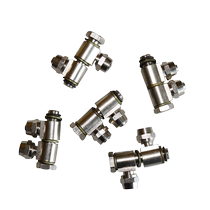 Fire Eagle tire dismantling machine tire pickline gas pipe joint hollow screw small cylinder head three-way pipe joint