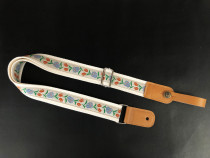 Original handmade elegant tulip embroidery Universal ukulele strap ukulele strap