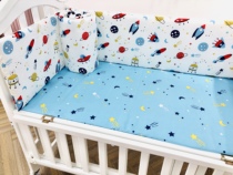 Baby bed around cotton gauze anti-collision bed can be customized