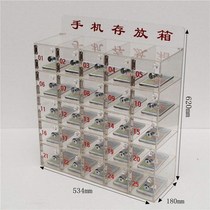 Storage transparent cabinet storage acrylic staff conference room storage box hand cabinet storage transparent box with lock